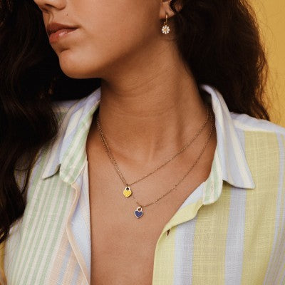 Iris Necklace blue by hey harper