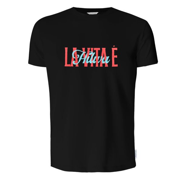 LA VITA È HILWA, Crew Neck T-Shirt (Black)