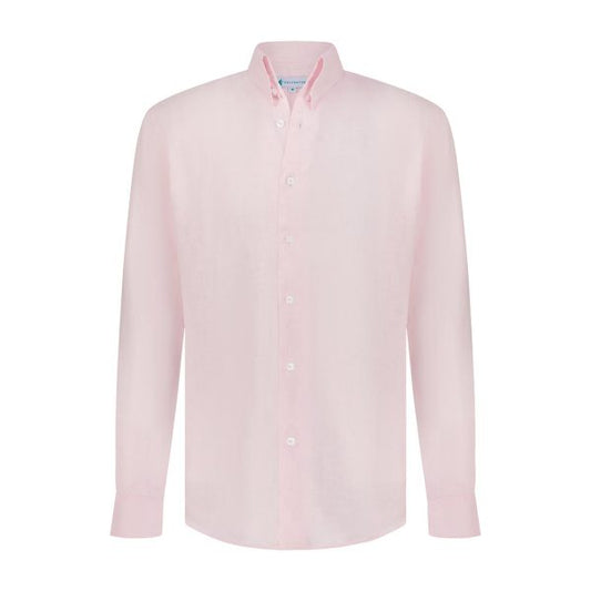 FLY Men Pale Pink Linen Shirt
