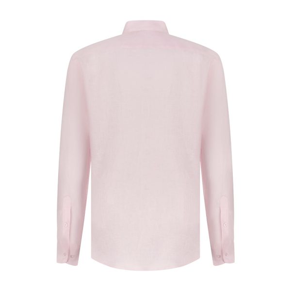 FLY Men Pale Pink Linen Shirt