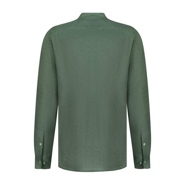 ROB Men Safari Green Linen Shirt